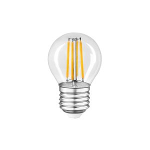 Філаментна LED лампа 9W E27 4000K G45 (прозора)