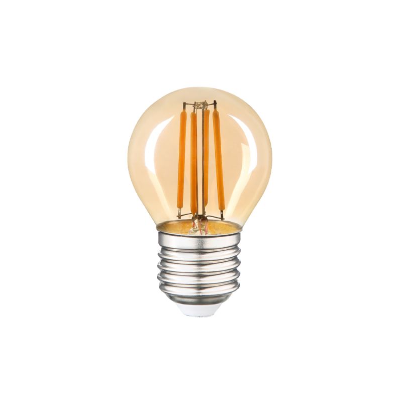 Філаментна LED лампа 2W E27 2200K G45 (бронза)
