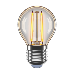 Філаментна LED лампа 4W E27 2200K G45 (янтарна)
