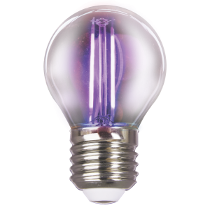 Філаментна LED лампа 2W E27 G45 фіолетового кольору