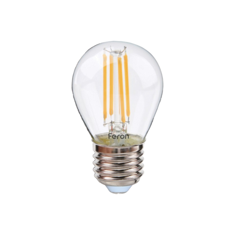 Філаментна LED лампа LB-161 6W E27 2700K G45 (прозора)